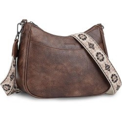 Trendy Leather Crossbody Purse with Adjustable Strap, Women's Shoulder Handbag